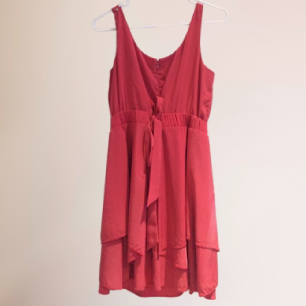 BCBG GENERATION DRESS-CORAL-MED